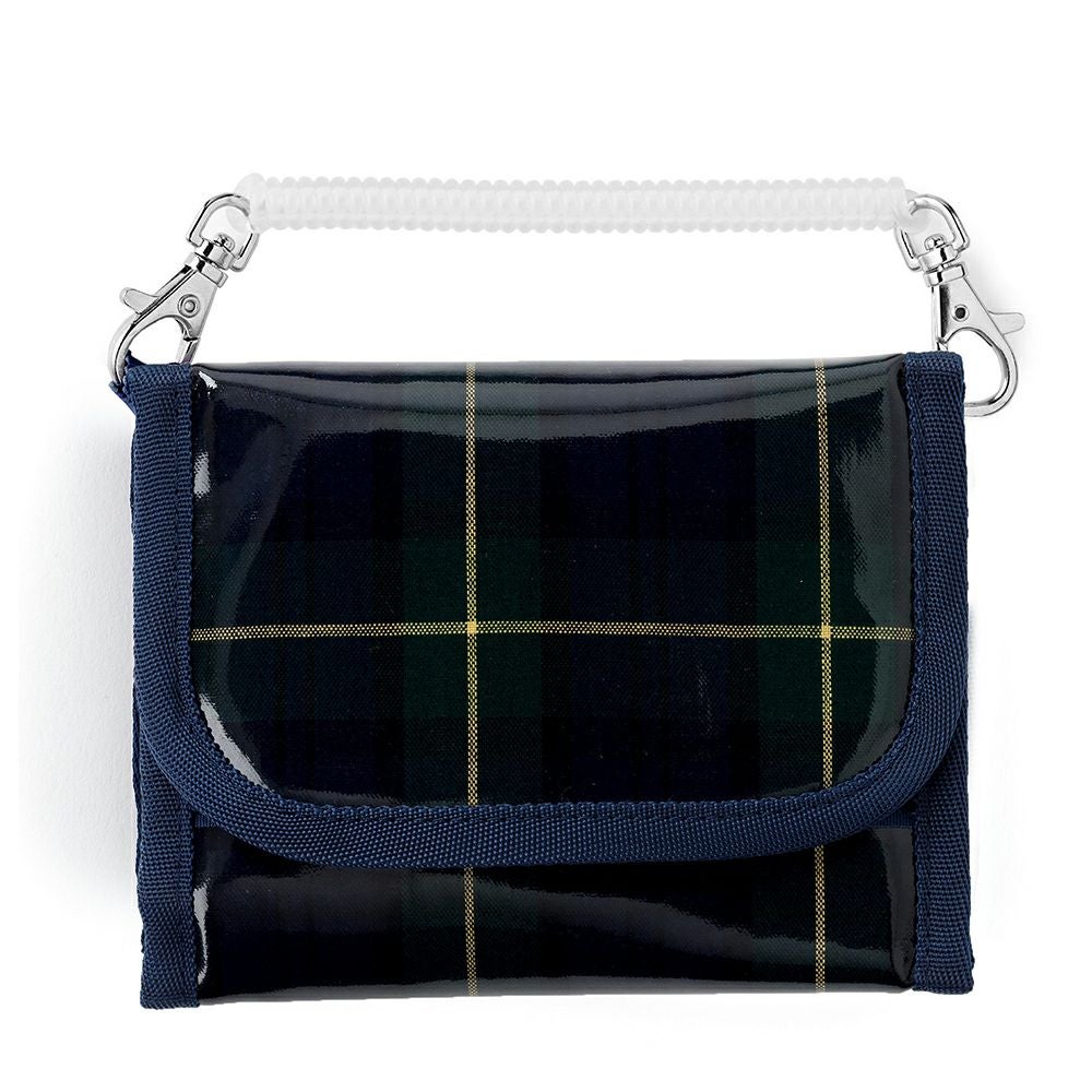 キッズウォレット 財布　タータンチェック・ダークグリーン_1